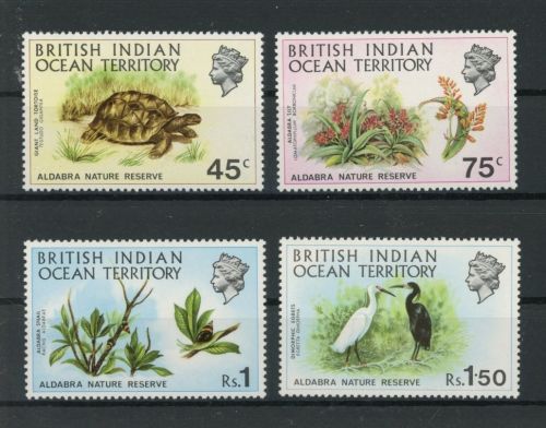 Brit. Terr. Ind. Ozean 39-42 postfrisch Naturschutz #JL234