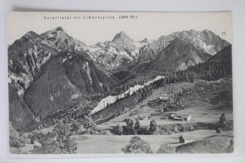 AK Sarottlatal mit Zimbaspitze 2640 m ungebraucht #PJ977