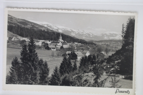 AK Pusarnitz Ortsansicht ungebraucht #PJ983
