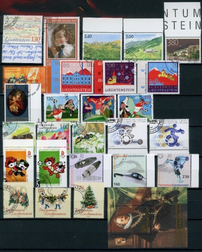 Liechtenstein Jahrgang 2008 gestempelt