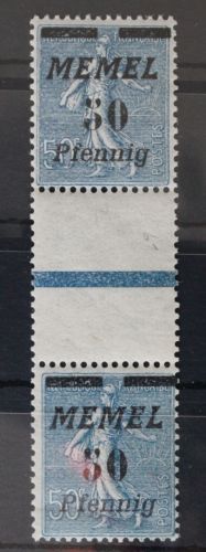 Memel 61b ZS postfrisch