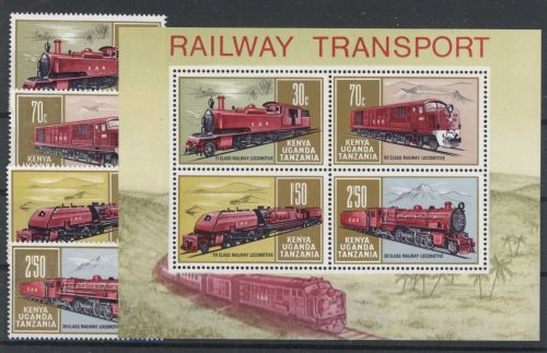 Ostafr. Gemeinschaft 217-220 postfrisch Eisenbahn #JL285