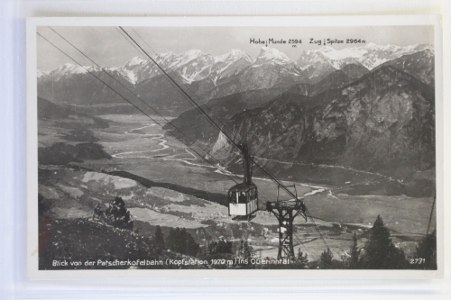 AK Patscherkofelbahn (Kopfstation 1970 m) Blick ins Oberinntal gebraucht #PK152