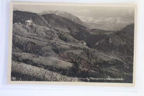 AK Alt Pernstein Blick auf Alt Pernstein u. Warscheneck 1928 gebraucht #PK153