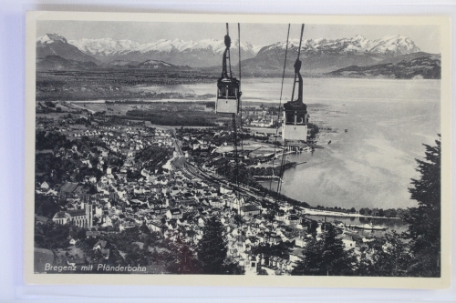 AK Bregenz am Bodensee mit Pfänderbahn ungebraucht #PK190