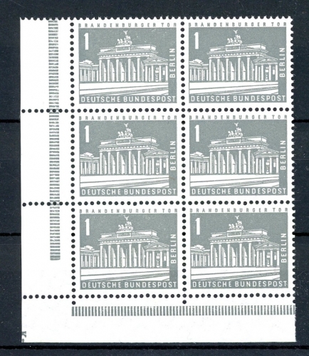 Berlin 6er Block 140 x w DZ Kr postfrisch #JM413