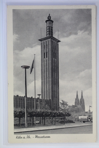 AK Köln a. Rh. Messeturm 1952 gebraucht #PK221