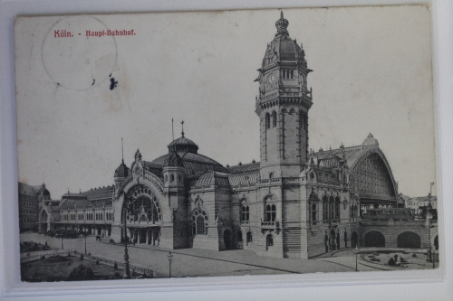 AK Köln a. Rh. Hauptbahnhof 1910 gebraucht #PK233
