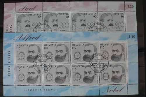 Schweiz 1623-1624 gestempelt als Kleinbogensatz #WA389