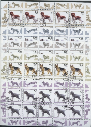 Bund Zehnerbogen 1797-1805 gestempelt