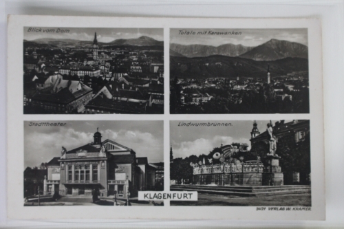 AK Klagenfurt am Wörthersee Mehrbildkarte (Stadttheater usw.) ungebraucht #PK315
