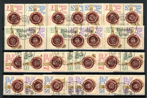 DDR W ZD 600-607 + S ZD 266-273 gestempelt #JL372