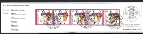 Bund Markenheft Wohlfahrt der Juden mit 1697 gestempelt