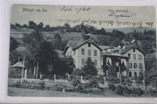 AK Millstatt am See Villa Marienhof 1920 gebraucht #PJ422