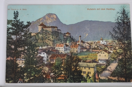 AK Kufstein mit dem Pentling 1909 gebraucht #PJ424