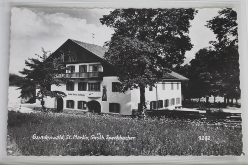 AK Gnadenwald, St. Martin Gasthof Speckbacher gebraucht #PJ433