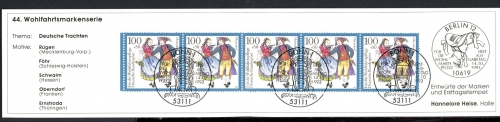 Bund Markenheft Wohlfahrt der Juden mit 1699 gestempelt Bonn #JL383