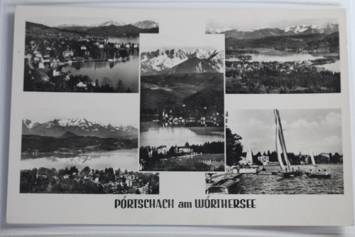 AK Pörtschach am Wörthersee Mehrbildkarte 1957 gebraucht #PJ470