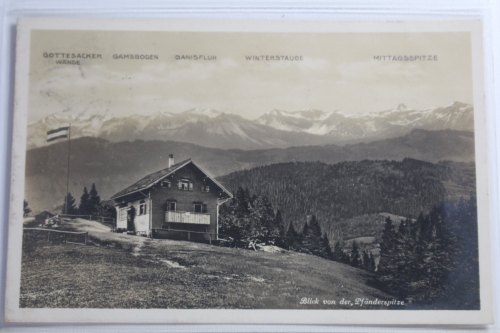 AK Pfänderspitze 1064 m Schönster Aussichtspunkt 1923 gebraucht #PJ471