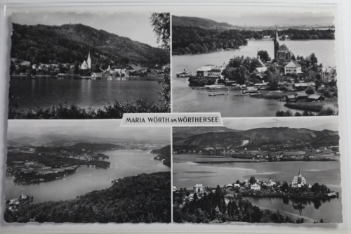AK Maria Wörth am Wörthersee Mehrbildkarte 1959 gebraucht #PJ477