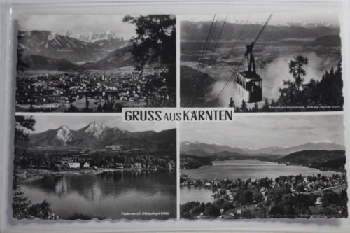 AK Kärnten Mehrbildkarte 1958 gebraucht #PJ485
