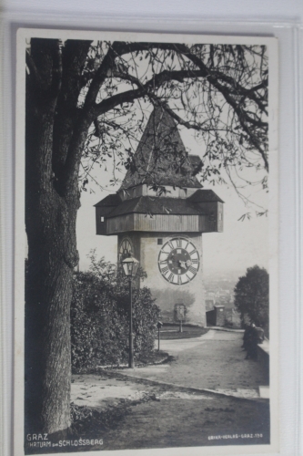 AK Graz Uhrturm am Schlossberg 1927 gebraucht #PJ496
