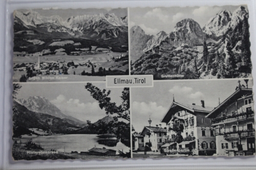 AK Ellmau Mehrbildkarte (Straßenpartie usw.) 1961 gebraucht #PJ499