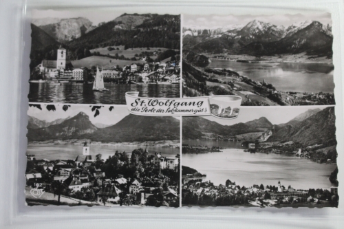 AK Sankt Wolfgang im Salzkammergut Mehrbildkarte 1966 gebraucht #PJ511