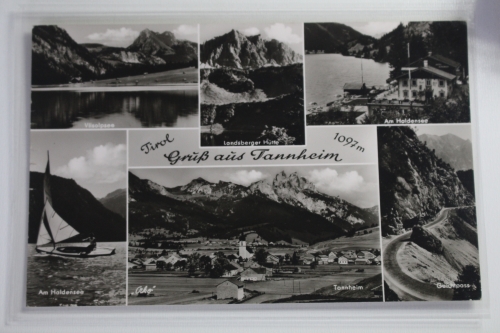 AK Tannheim 1097 m Mehrbildkarte (Am Haldensee usw.) 1968 gebraucht #PJ526