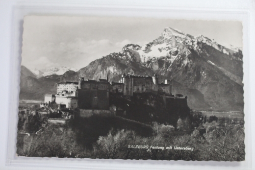 AK Salzburg Festung mit Untersberg gebraucht #PJ537