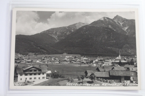 AK Seesfeld in Tirol 1180 m, Reither Spitze 2375 m 1940 gebraucht #PJ551