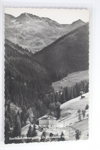 AK Saalbach-Hinterglemm Dr. Karl Renner Haus 1959 gebraucht #PJ572