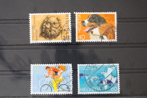 Schweiz 1256-1259 gestempelt