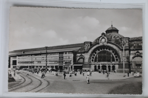 AK Köln am Rhein Bahnhof mit Bundesbahnhotel 1955 gebraucht #PK407