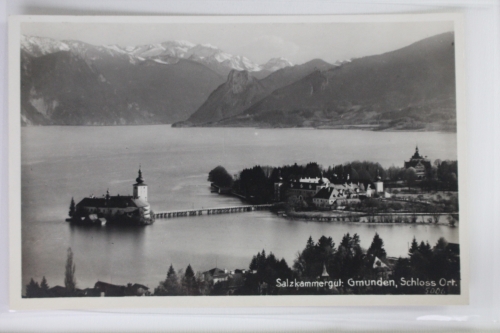 AK Gmunden Salzkammergut, Schloss u. Ort ungebraucht #PK457