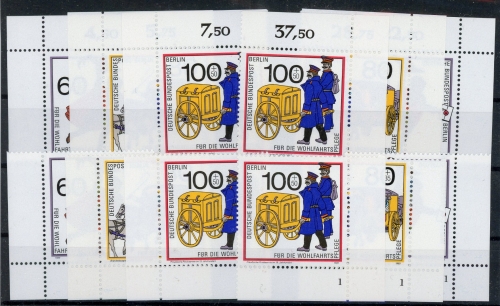 Berlin 852-54 postfrisch alle 4 Ecken, Wohlfahrt #HK547