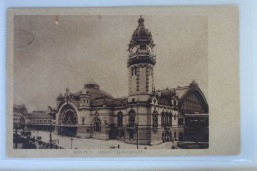 AK Köln am Rhein Hauptbahnhof 1922 gebraucht #PK605