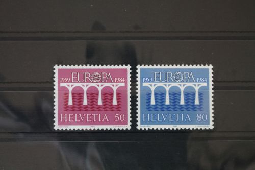 Schweiz 1270-1271 postfrisch Europa Cept Post- und Fernmeldewesen #WG244