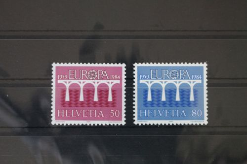 Schweiz 1270-1271 postfrisch Europa Cept Post- und Fernmeldewesen #WG246