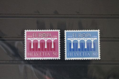 Schweiz 1270-1271 postfrisch Europa Cept Post- und Fernmeldewesen #WG248