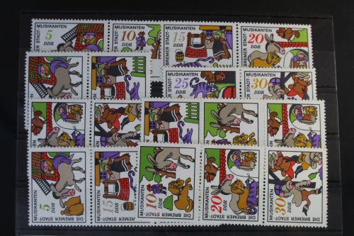 DDR W Zd260 - W Zd262 und S Zd116 - S Zd121 postfrisch Zusammendrucke #WC531