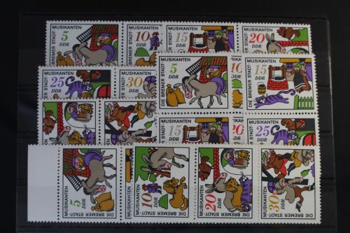 DDR W Zd260 - W Zd262 und S Zd116 - S Zd121 postfrisch Zusammendrucke #WC533