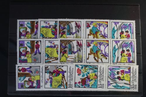 DDR W Zd281 - W Zd286 und S Zd122 - S Zd124 postfrisch Zusammendrucke #VY992