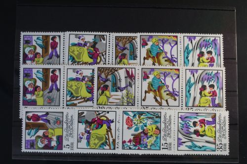 DDR W Zd281 - W Zd286 und S Zd122 - S Zd124 postfrisch Zusammendrucke #VY993