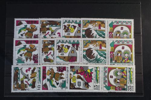 DDR W Zd290 - W Zd295 und S Zd131 - S Zd133 postfrisch Zusammendrucke #VY999