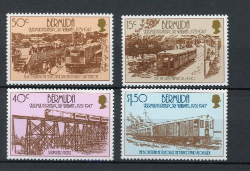 Bermuda 499-502 postfrisch Eisenbahn #IX260