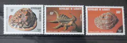 Dschibuti 262-264 postfrisch Meerestiere #WF004
