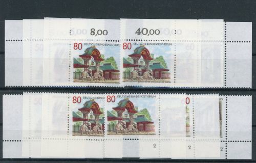 Berlin 761-63 postfrisch alle 4 Ecken, Form Nr. 2 #HK611