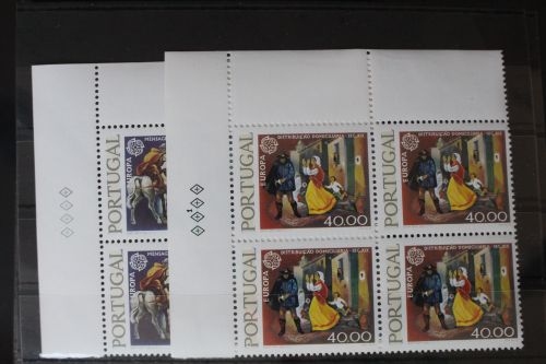 Portugal 1441y-1442y postfrisch als Eckrandviererblock #WH009