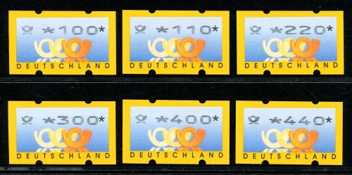 Bund ATM 3.2 VS 1 postfrisch alle mit Nummer #JM106